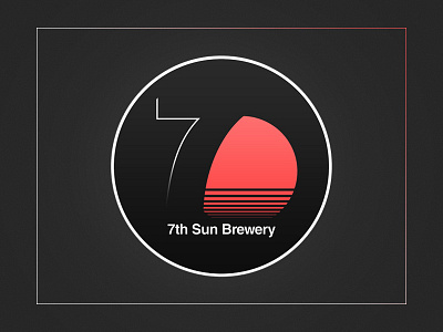 7th Sun Brewing Logo Redesign beer beer brewing branding flat florida graphic design illustration logo design minimalism minimalist sun swiss