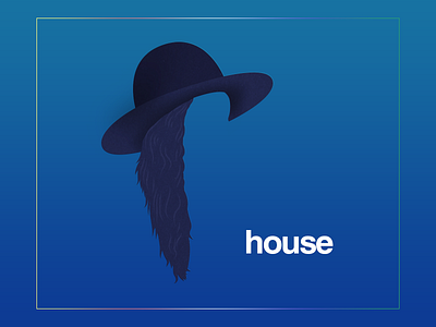 House (Kindness Cover) Artwork blue hat house illustration kindness navigateur photoshop soundcloud