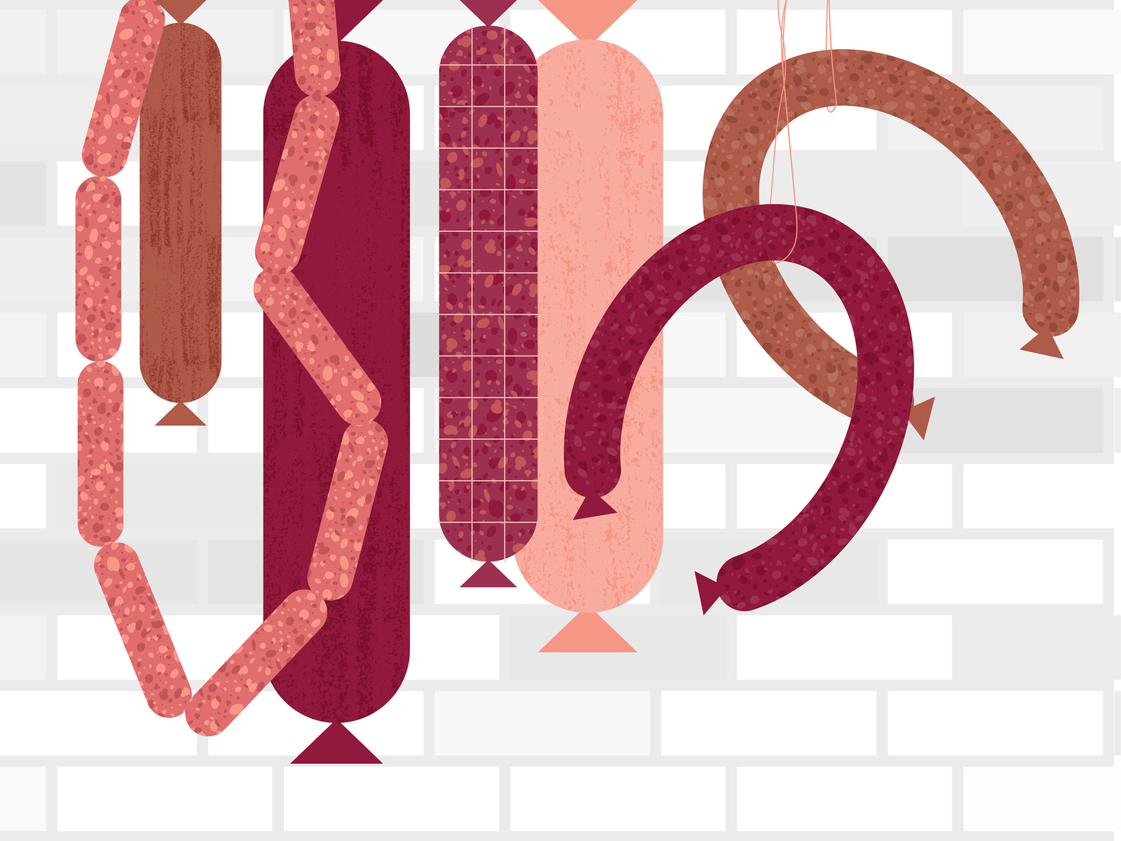 Hanging Deli Meats by Rachel Beyer on Dribbble