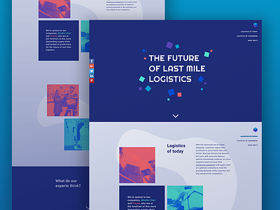 Rajapack Logistics Campaign animated page bold clean colourful design geometric minimal organic transitions ui webpage website