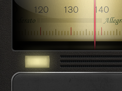 Updating App Design app audio design gui ios iphone meter metronome mobile retina ux