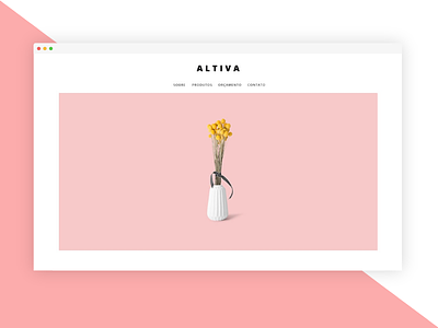 Altiva Site minimal minimalist one page design single page site