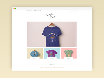 Minimalist e-Shop clean ecommerce minimalist shop shopify simple site design store web design