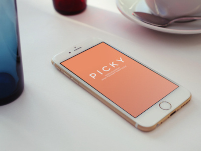 Picky App design food app product design uxui