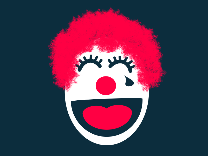 Zero Laughs typehue clown scary zero 0