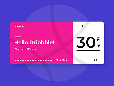 Hello Dribbble! debut first shot hello new