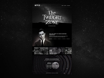Twilight Zone Web Mock netflix twilight zone web design website design
