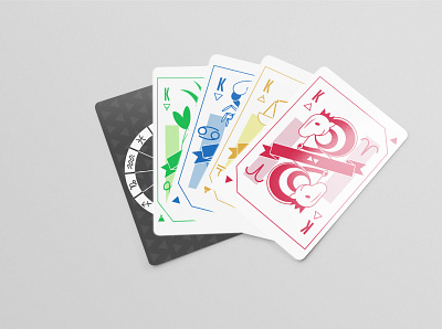 Zodiac Deck of Cards deck of cards print design zodiac