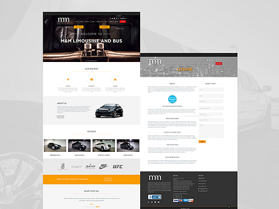 M&M Limousine web design web development website wordpress