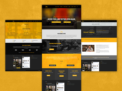 Beyond Measure Training Website beyond measure training black bright colorful gym sports sports design web design workout workout design yellow