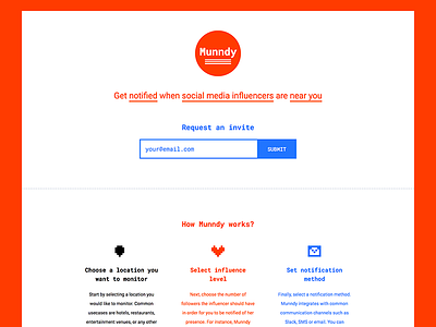 Munndy Pre-launch Page