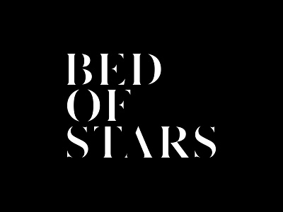 Bed Of Stars / Type Logo logo typography