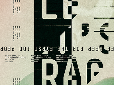 Let's Rage / EDM Poster by Kevin Moore on Dribbble