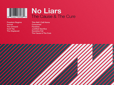 No Liars "The Cause & The Cure" icon logo no liars packaging political punk rock record red simple vinyl
