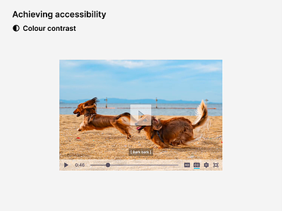 Achieving accessibility in a video player a11y accessibility animation concept design ui ux video