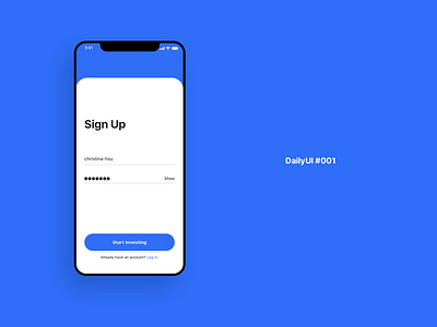 DailyUI #001 - Sign Up