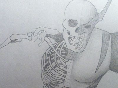 Wolverine badteeth illustration print skeleton teeth wolverine xmen