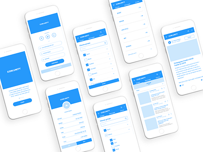 Wireframe for mobile app