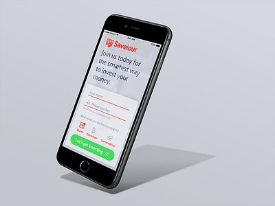 DailyUI #001 – Sign Up dailyui dailyui001 fintech ios ui