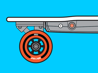 Juiced Electric Skateboard Manual Illustration 2 electric illustration juiced manual power skate skateboard technical