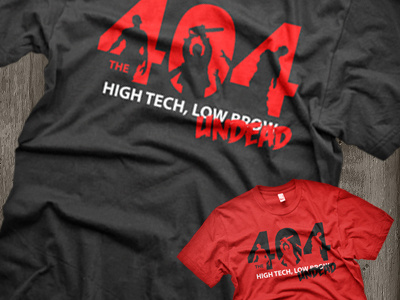 CNET's 404 Podcast Tee 404 apparel cnet shirt undead zombie