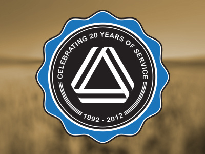 Abacus 20 Years - Three anniversary celebration logo