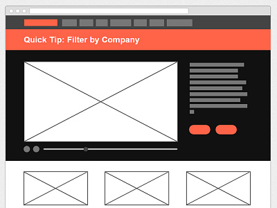 Abadata Quick Tip Wireframe - Desktop abadata responsive web webdev wireframe wireframe.cc