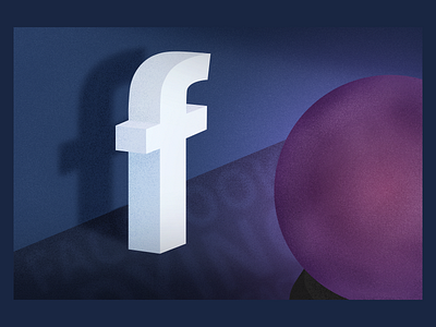 "The Future Of Facebook" advertising blog post blue digital agency facebook facebook ads future illustration marketing purple social media