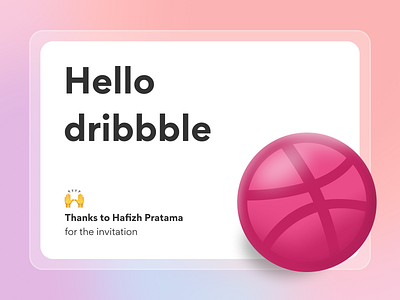 hello dribble design figma hello dribble ui