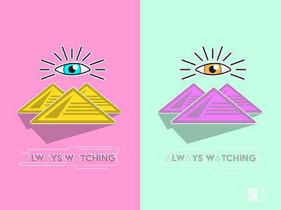 All Seeing Eye graphic design illuminati mdnadv pyramid vector art