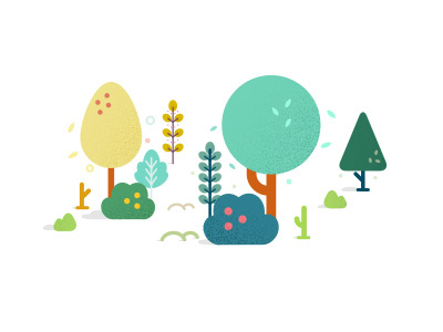 Just a group of trees illustration nature trees vector