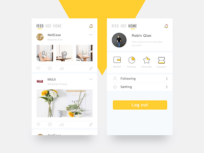 U-buy app concept pics application homepage icon shopping