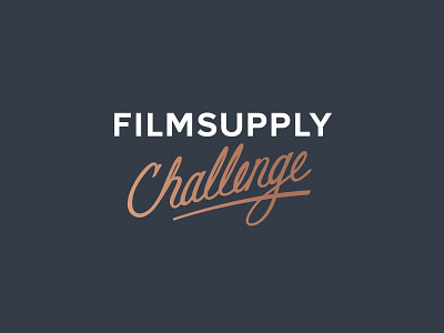 Filmsupply Challenge - Logo/Lettering branding design lettering logo typography vector