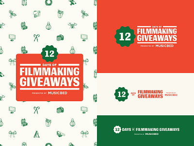 12 Days of Filmmaking Giveaways Branding branding design logo