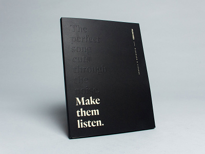 Make Them Listen — Magazine Wrap blind emboss design emboss magazine print typography