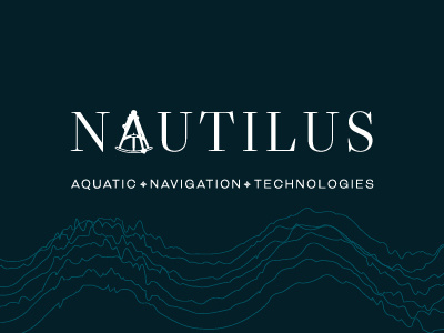 Nautilus Logo aquatics branding compass corporate design logo nautilus naval ocean sea technology water