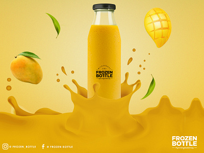 Mango Milk Shake Creative for Frozen Bottle