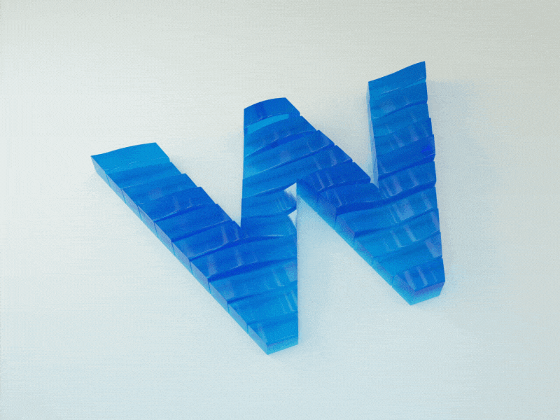 Day 23 Letter W - 2018 36daysoftype 3d animation art c4d cinema4d design graphic illustration letter lettering mograph motion octane render type typo typography vfx wave