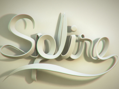 Spline Typo 1 3d creative lettering line render spline typo typography vray