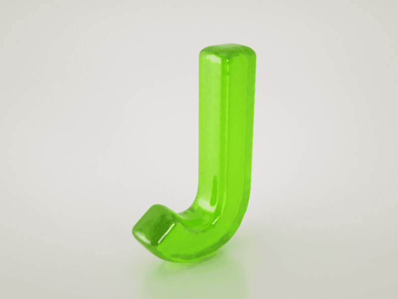 Day 10 Letter J 36daysoftype 3d creative design graphic jelly letter lettering render type typo typography