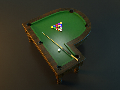 Day 16 Letter P 36daysoftype 3d billiards creative design graphic letter lettering pool type typo typography