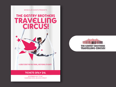 Travelling Circus V2 2020 art canada circus clean creative creativity dance event illustrator imadhadad photoshop poster stars
