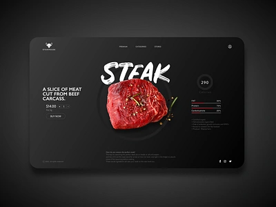 Steakhouse branding canada creativity design icon identity ios logo mobile ui montreal new photoshop poster art steak typography ui ux webdesign website builder xd design