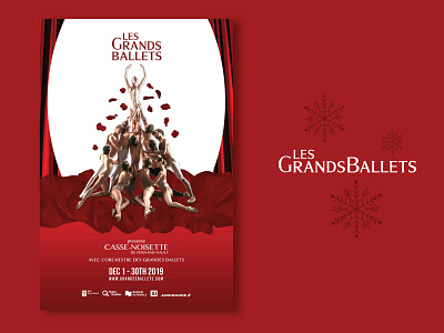 Les Grand Ballets 2020 ballets canada creativity dance design event illustrator imadhadad indesign montreal new photoshop play poster poster art posters red stars