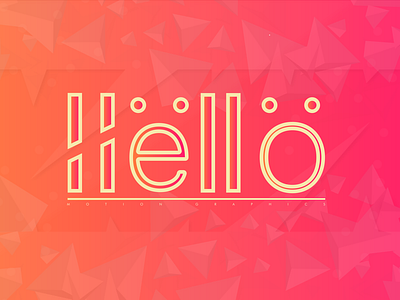 Hëllö~~~> Motion Graphics