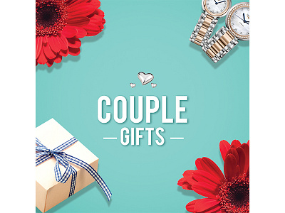 couple gift banner design day design floral gift red valentines