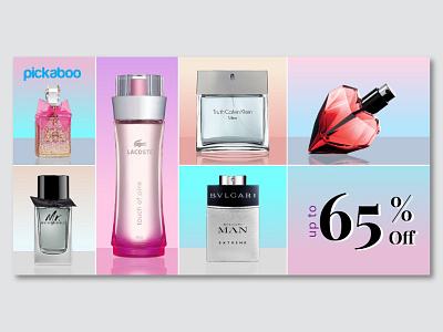 Perfume banner color design discount graphic design sale