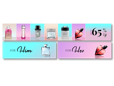 promotional banner for perfume sale design discount sale