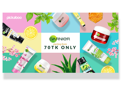 Garnier campaign campaign design facebook post graphic design pickaboo