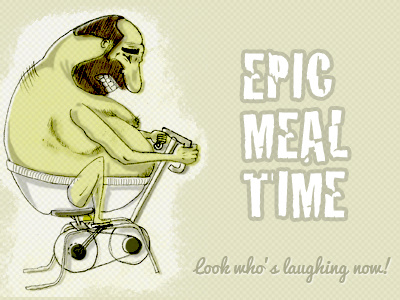 Epic Meal Time emt epic meal time humorous illustration photoshop